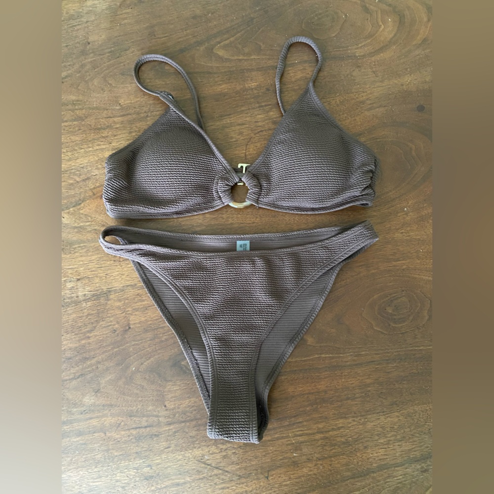 SHEIN Brown Bikini Set